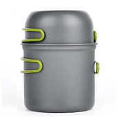 刀叉勺单人炊具便携野营炉具套锅1 2人户外铝合金野炊套装