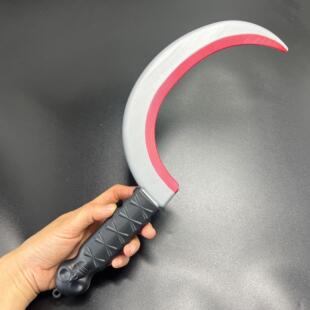 万圣节cos恐怖道具带血尖刀剧本杀塑料仿真兵器斧头锯子菜刀砍刀