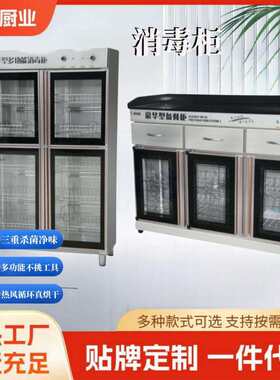商用消毒柜立式高温大容量热风循环大型立式双门单门三门保洁柜