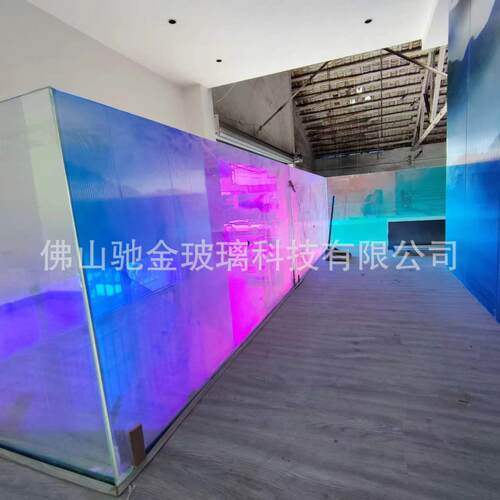璃源厂生单产度直660供彩虹膜炫彩玻璃 片镀膜炫彩玻 多角变幻色