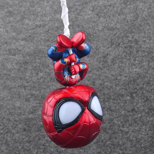 新款HTcosbaby Q版蜘摆蛛侠 摇头车载件公仔手办贴玩偶 玩具冰箱