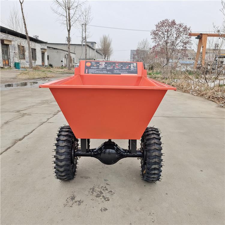 柴油款建筑汽油手推车 轻便推车式灰斗车 电启动柴油小推车