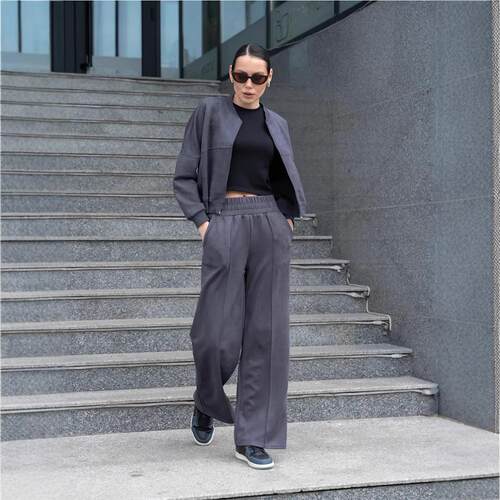 Set cardigan sportswear women's style long sleeved jacket