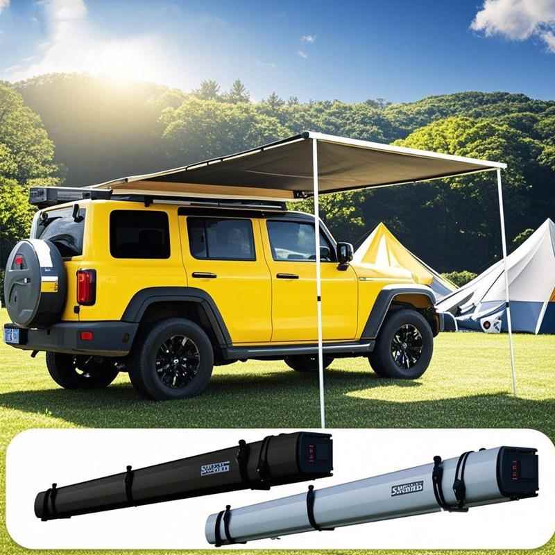 侧帐遮阳棚越野SUV户外黑胶天幕露营外壳侧帐篷铝合金汽车边天幕