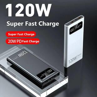 10000mAh Fast High Super Battery Bank Power 120W Charging