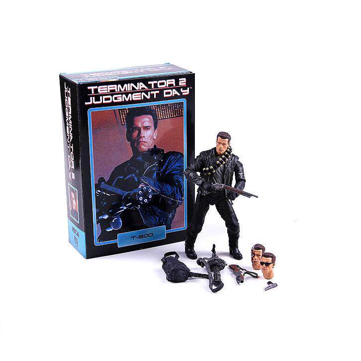 NECA51907终结者未来战士2施瓦辛格T800豪华版阿诺可动人偶