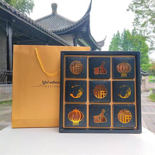 新款直销2026新款月饼包装盒 高档中秋月饼套装8粒9粒装月饼盒子