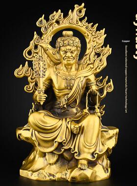 黄铜非传统菩萨非传统明王佛像装饰鸡本明佛非传统金刚无限像