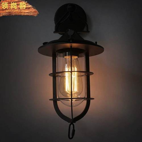 设计师Loft灯美式乡村复古工业风壁灯客厅餐厅酒吧台船坞壁灯
