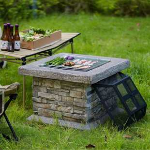 庭院火坑烧烤炉新款美式烧烤炉厂家直供货源稳定便携烤盘