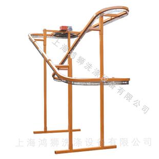 洗衣工厂衣服输送干洗店衣IIL传物输送机衣旋线转衣服送挂线设备