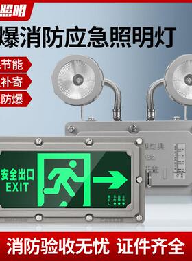 防爆紧急照明灯led消防应急照明灯二合一安全出口通道标识疏散指