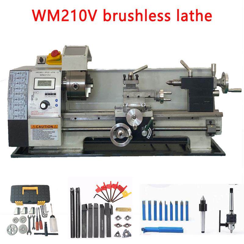 全新升级无刷款小车床WM210V家用小型多功能微型金属车床工厂直销
