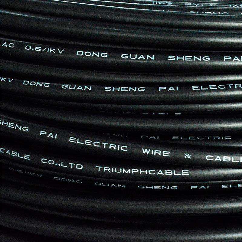 PV1-F*4mm2太阳能光伏直流电缆 4平方镀锡线缆 双层绝缘电线