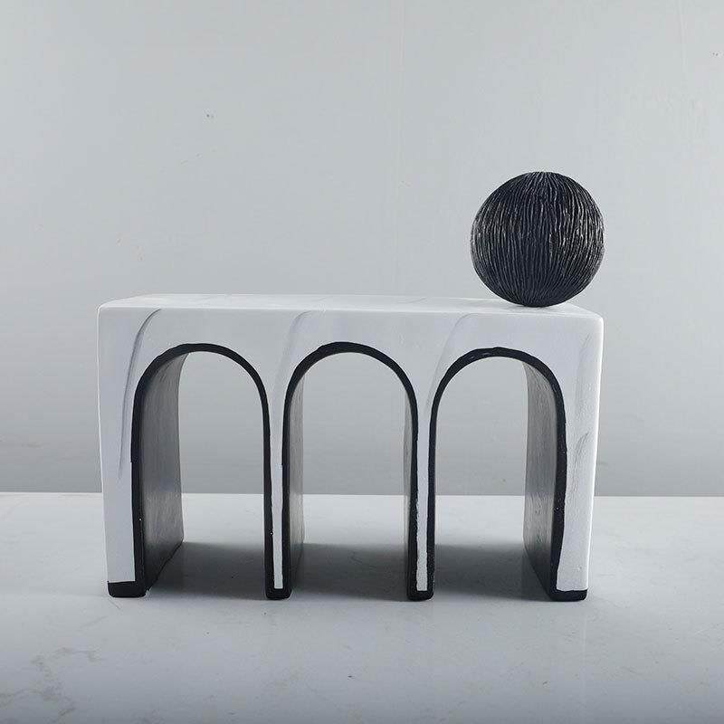 创意拱树门艺术摆GD-A1411件家M品底座居书房装饰酒店前台柜摆设