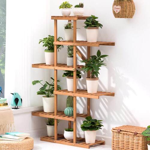 Multi-layer flower stand bonsai rack balcony plant pot shelf