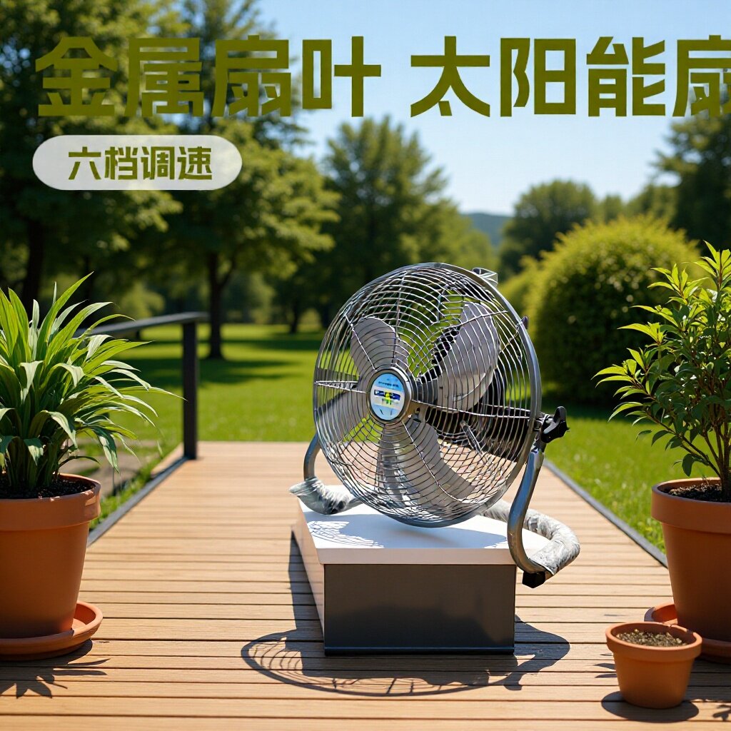金属扇叶 太阳能趴地扇