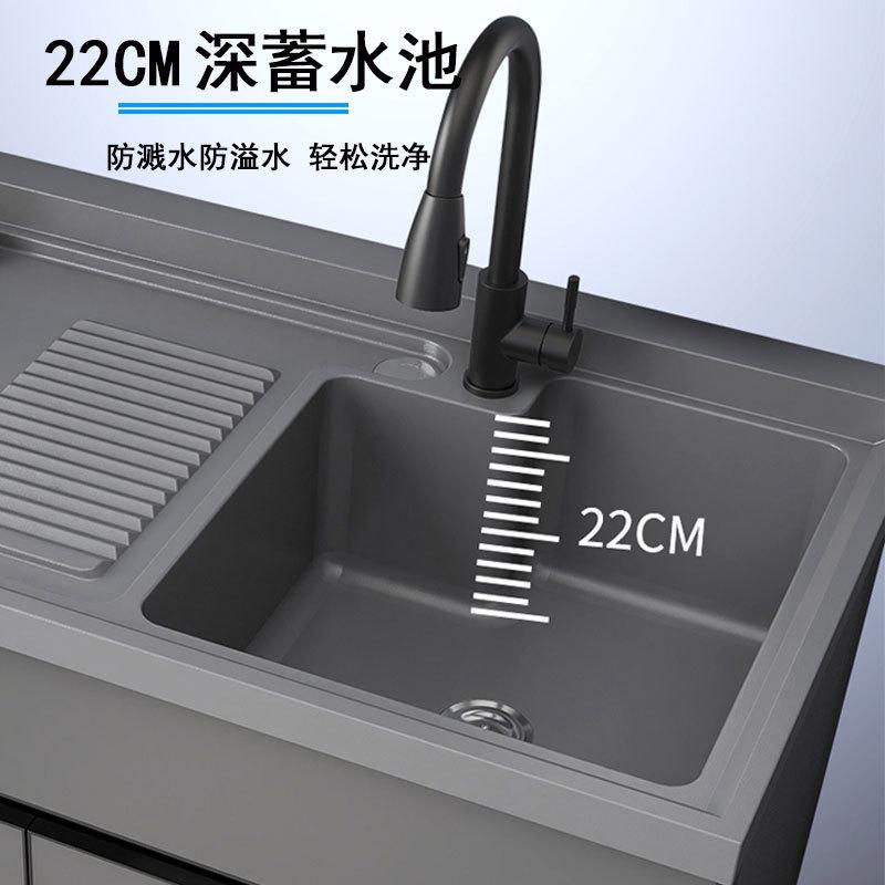 太空铝阳台洗衣机一体浴室柜人造石洗衣槽带搓板家用水池台盆新品
