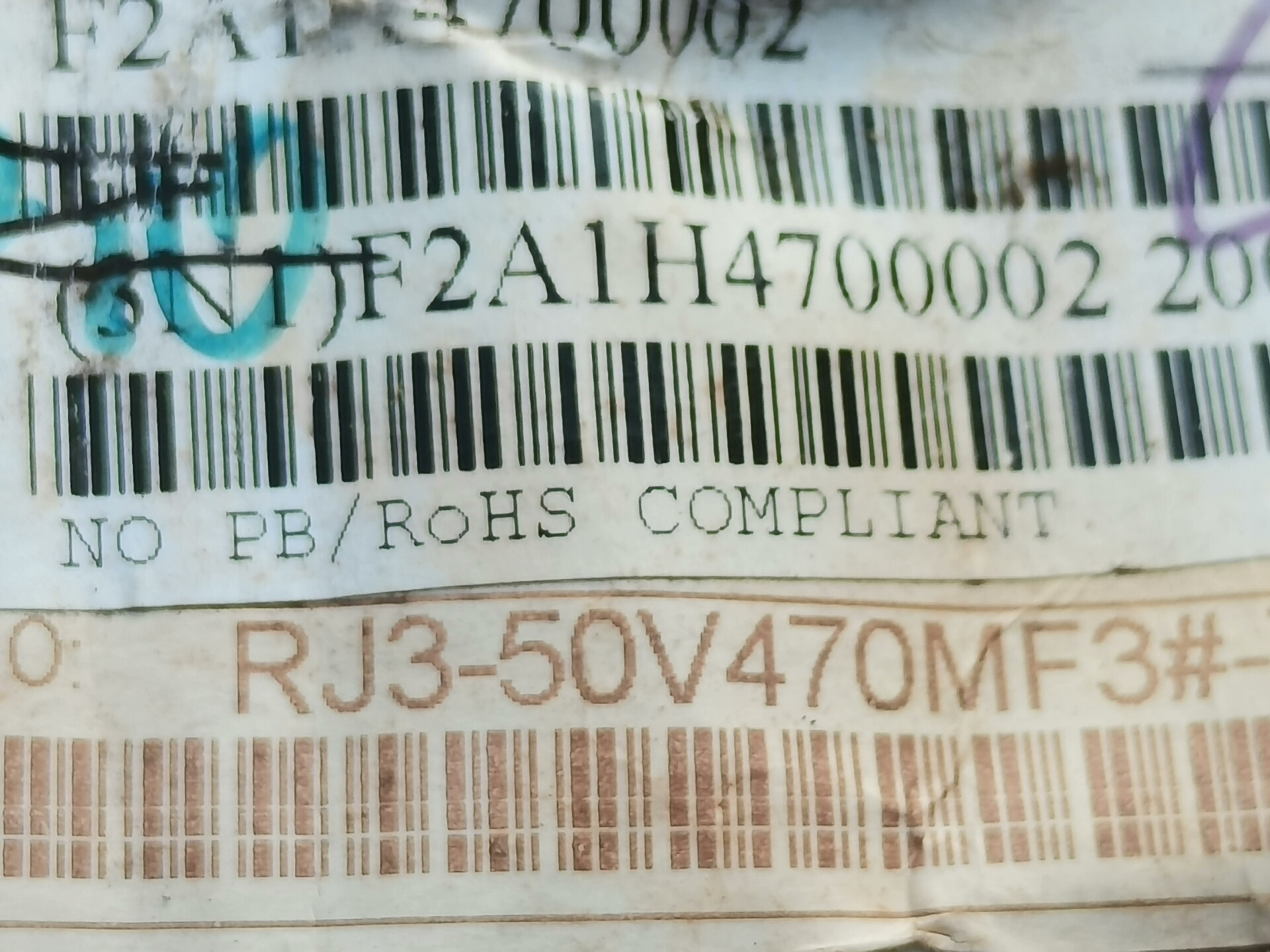 日本产ELNA 电容 50V 47UF 耐温105度