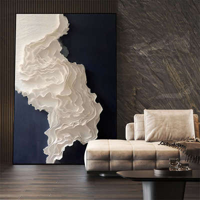现代抽象艺术装饰画意式极简玄关挂画客厅背景墙大幅落地画挂画
