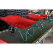 折叠手推车三角车 单轮轻便户外园林小推车可折叠搬运车