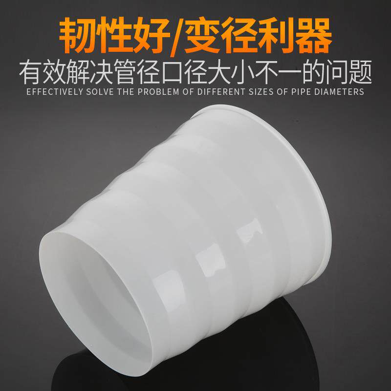 抽油烟机厨房排烟管变径圈烟道排风管大小头异径圈止逆阀转换接头