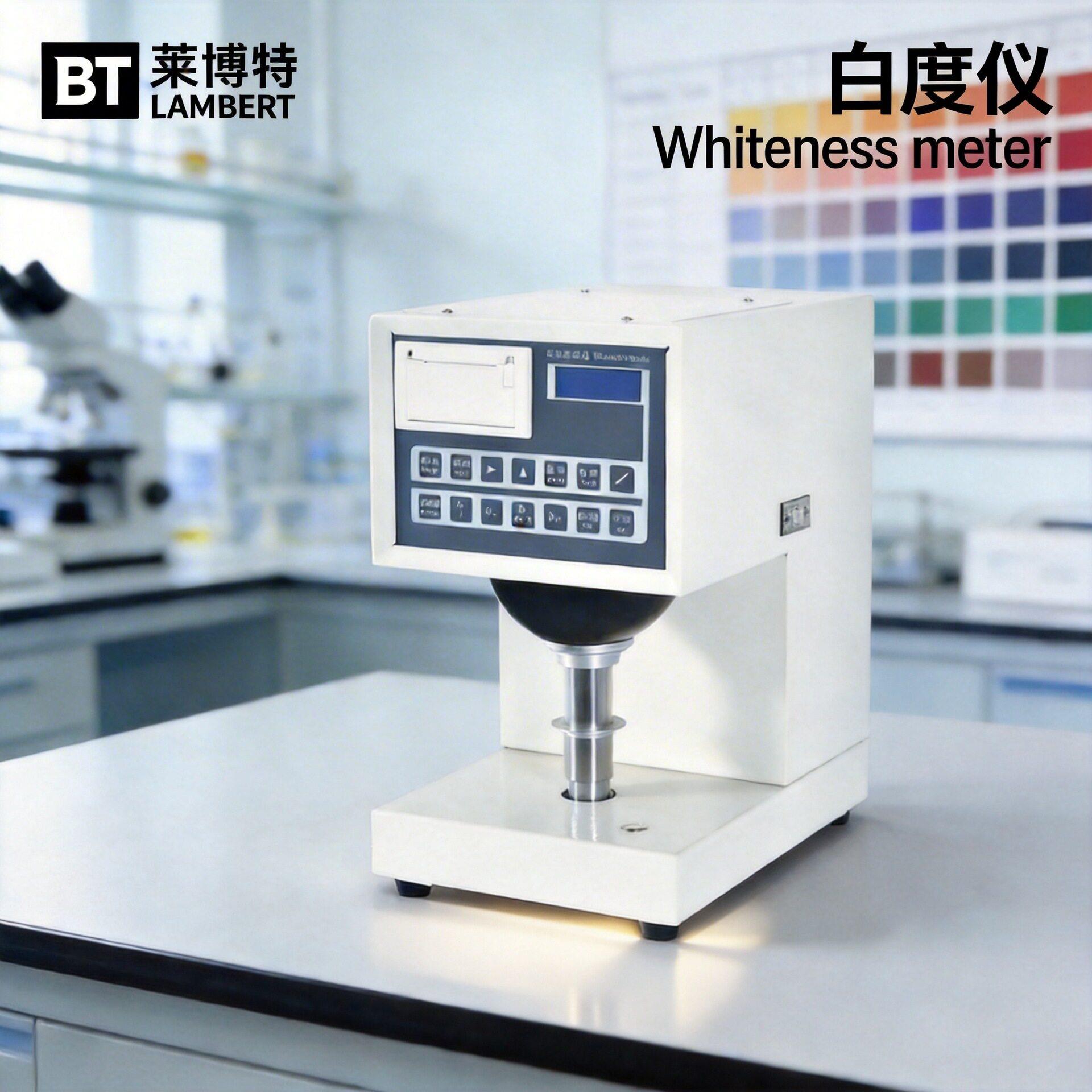 全自动白度仪粉末台式白度仪台式纸张白度测定仪蓝光荧光白度仪