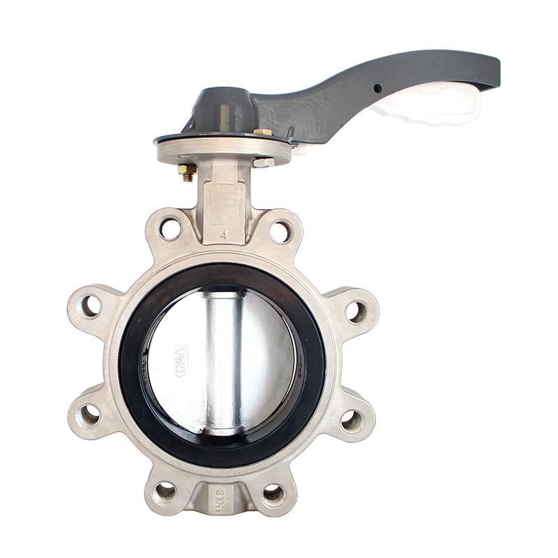 卫生级球阀304不锈钢凸耳轮式蝶阀LT型软密封手柄蝶阀LTD71X-10P