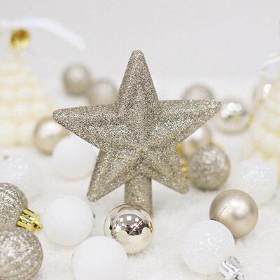 Christmas tree ornament with five pointed star Christmas bal