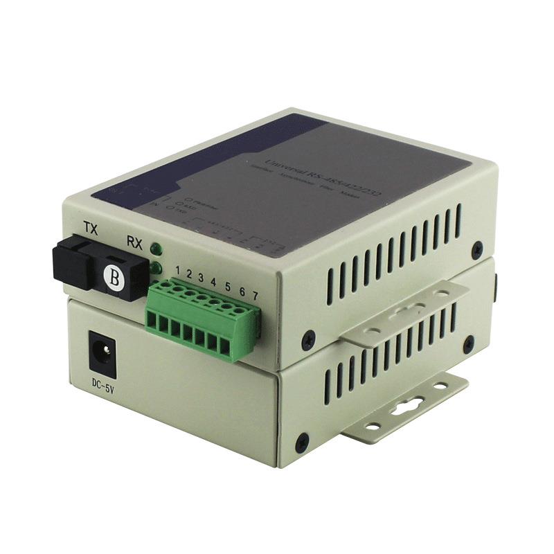 数据工业控制光猫收发器光纤转数据RS485/422/22光端机单纤SC