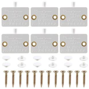 6Pcs Door Led Switch for Closet Light,Normally Closed