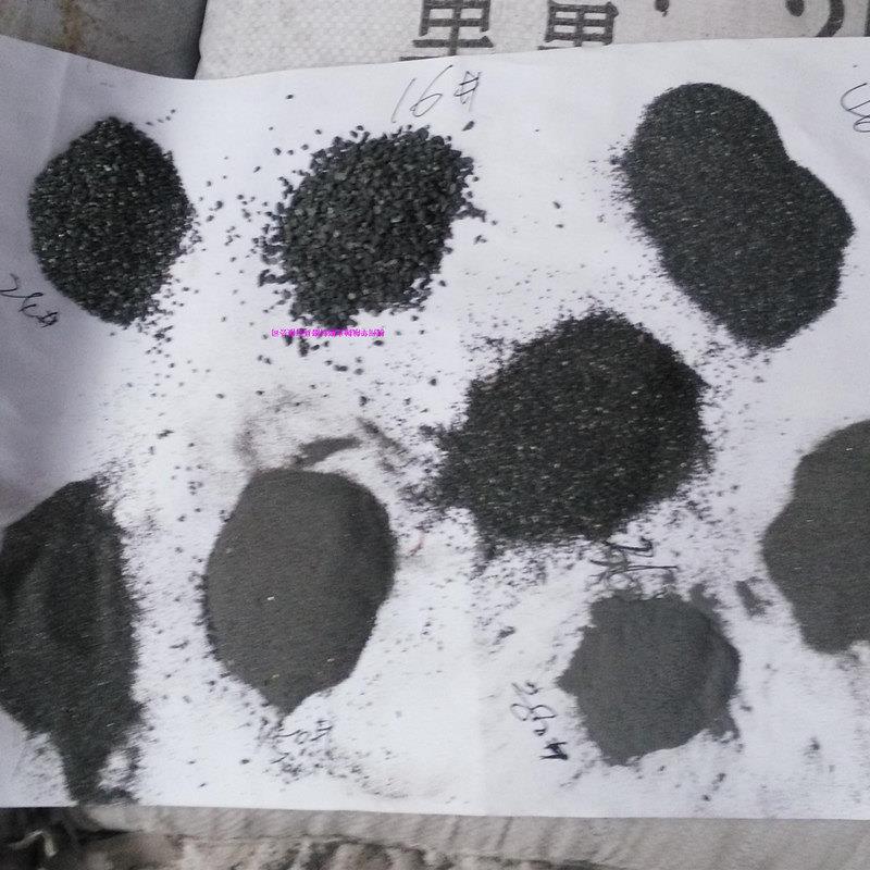 黑刚玉金钢砂60 #喷砂机玻璃80目黑钢玉金刚砂耐磨地坪材料