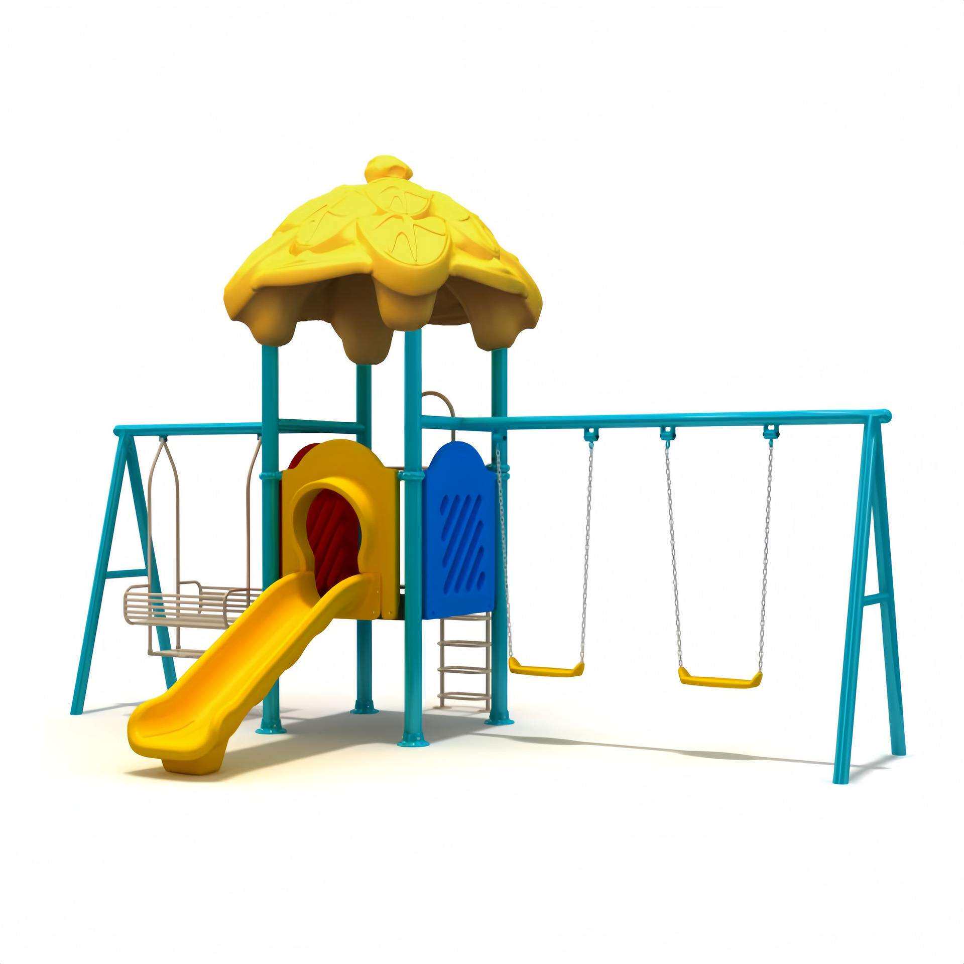 户外钢管支架子吊椅滑梯荡秋千攀爬组合儿童游乐设备家用庭院吊篮