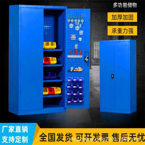 工具车工具柜汽修抽屉式多功能推车双开门铁皮维修工具车间储物箱