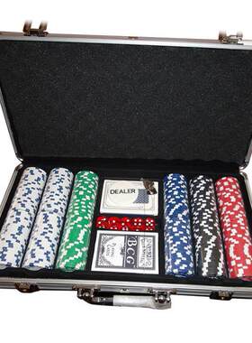 Texas Holdem Poker Aluminum Case Set Chips Set Chips