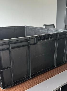 800*60*28防静电周转箱物0流箱黑色料箱防塑静0电盒WLL塑料物流箱