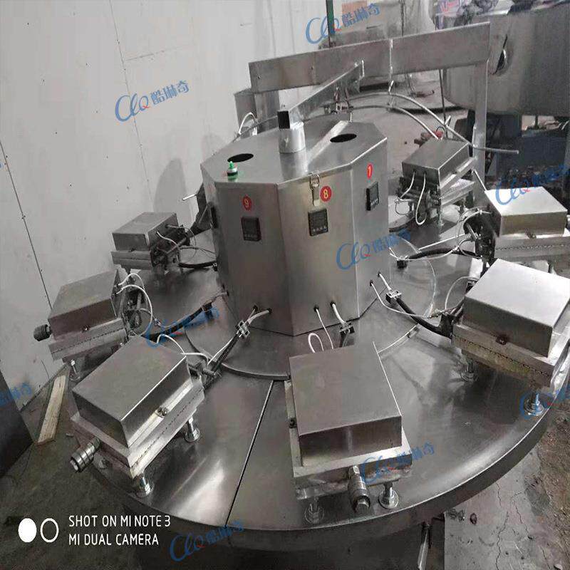 n新疆乌鲁木齐商务型雪糕脆筒机 不锈钢气压双头竹炭脆筒成型机