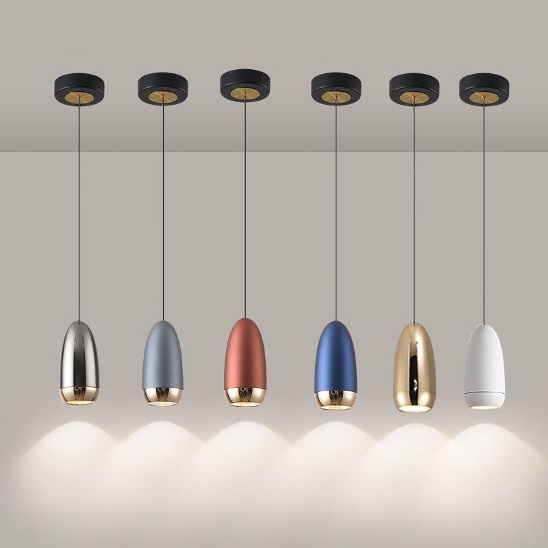 卧室床头轻奢吊灯现代简约升降伸缩触摸开关创意个性餐吧台小吊灯