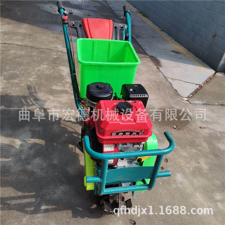 小型汽油播种机 手推式玉米施精耕种机械/微耕机/开