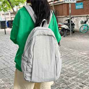 书包女ins风复古森系睿营双肩包日系原宿高中大学生简约百搭背包