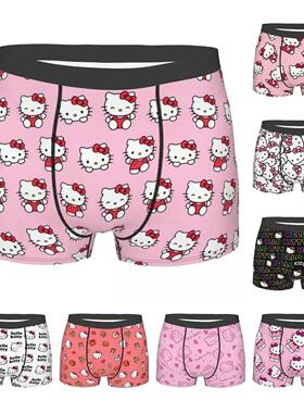 Hello Kitty Pattern Cartoon Boxer Shorts Panties Printed Und