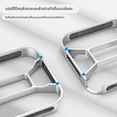 适用Macmini M4/M4 Pro防尘散热支架底座防尘过滤硅胶防滑电脑架