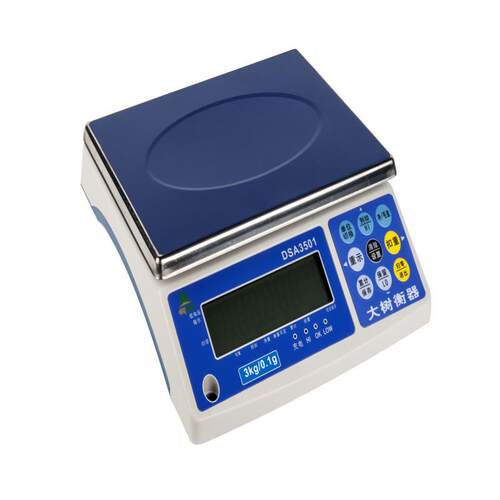 电子称台秤30kg/1g工业计重秤3/6/15kg带归零去皮电子桌秤DSA3501