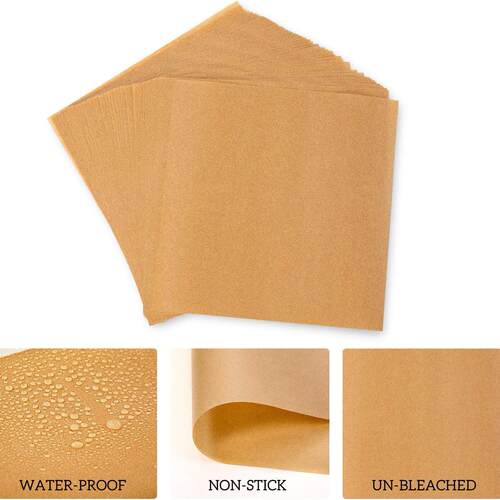Parchment Paper Squares Non-Stick Wax Paper Sheets