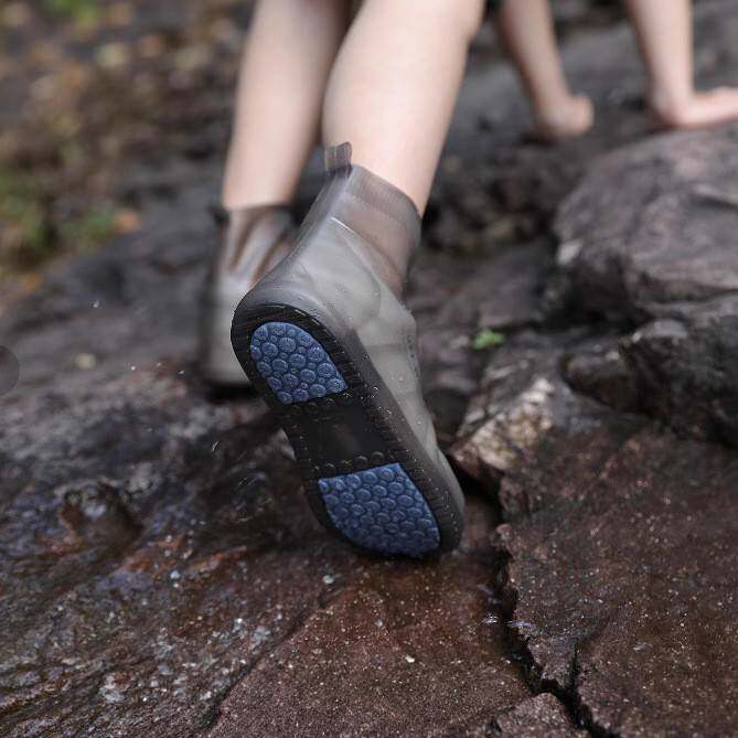 非一次性鞋套注塑一体成型雨天防滑防雨防水男女鞋套低筒中筒防雨