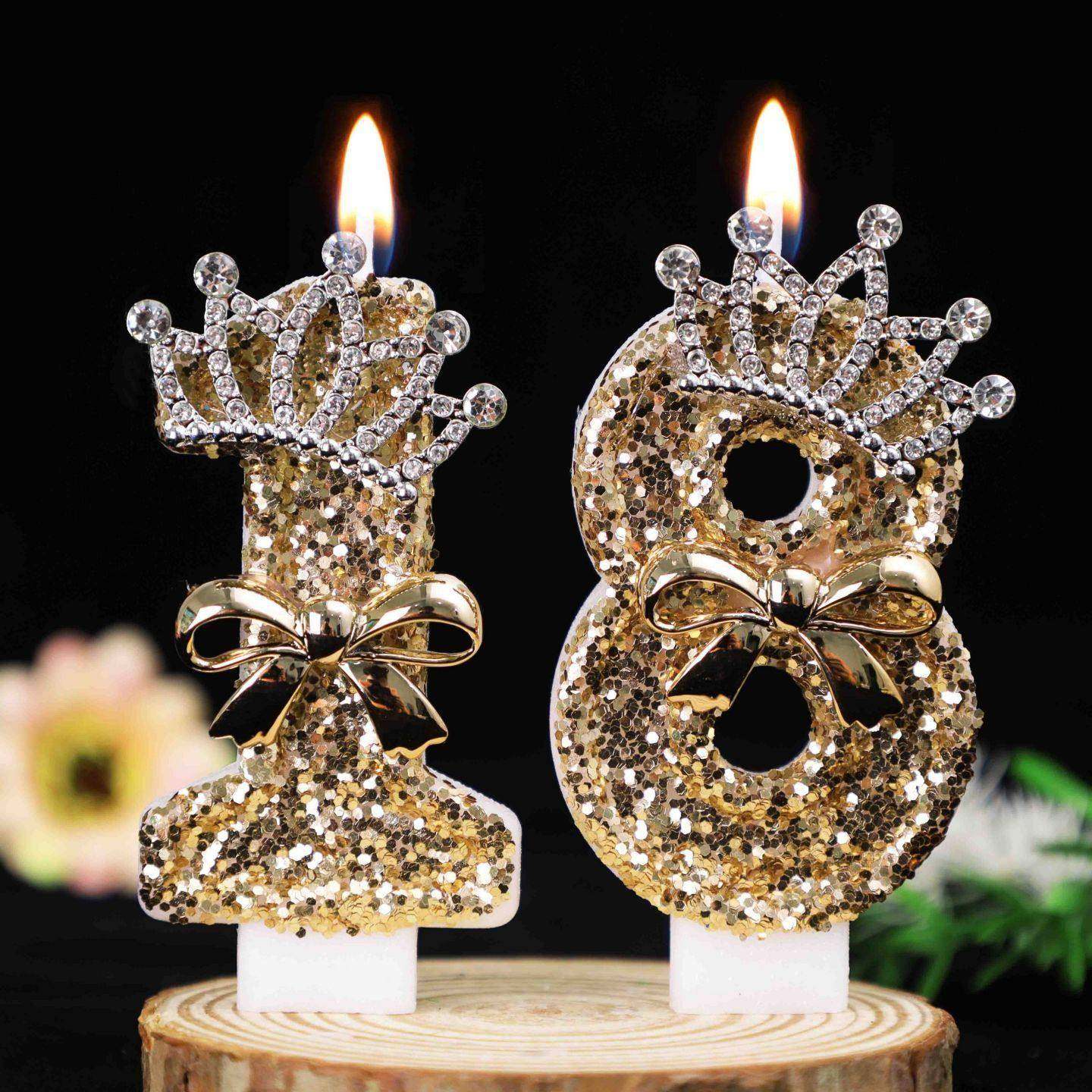 轻奢网红金色皇冠生日数字蜡烛儿童周岁蛋糕装饰女生18岁派对布置,节庆用品/礼品,蜡烛,淘宝优惠券,粉丝福利购,淘宝优惠卷