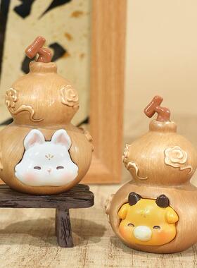 新款福禄小生肖转运招财桌面小摆件葫芦工艺品摆件可爱生日礼物