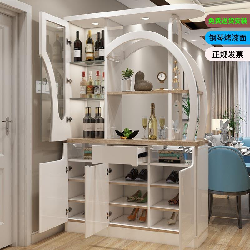 门厅玄关柜隔断客厅遮挡双面屏风鞋柜一体入户门简约间厅柜装饰柜