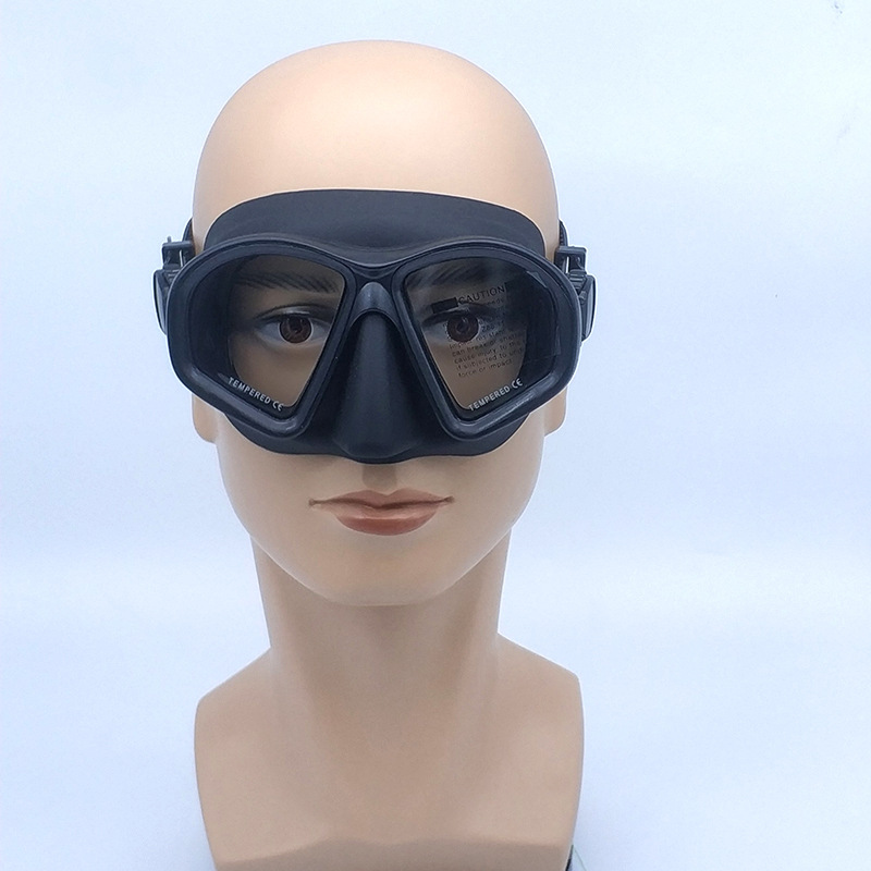 潜水镜面罩钢化低容积率儿童自由潜深潜面镜水肺潜水伏潜浮潜镜