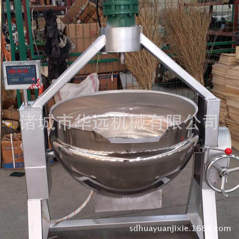 水果馅料搅拌锅300L导热油夹层锅保温效果好厂家制作